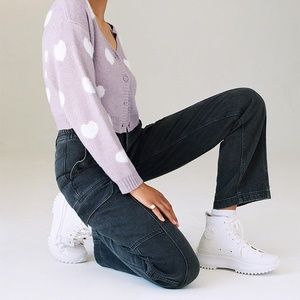 Pacsun Black Utility Cargo Pants - women's medium